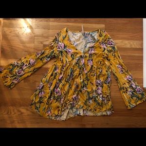 Free People floral Tunic